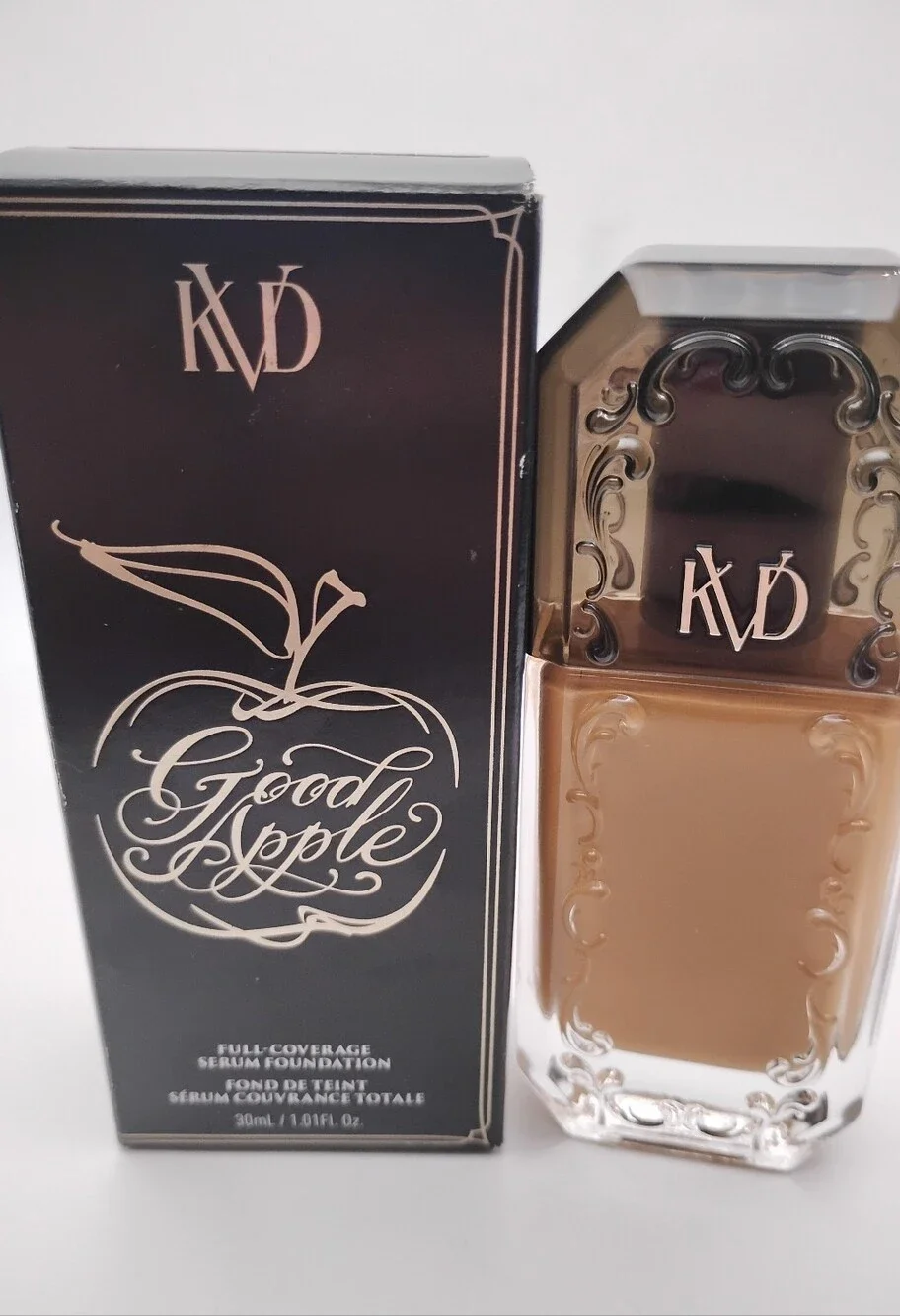 KVD Beauty's Good Apple Full-Coverage Transfer-Proof Serum Foundation Tan 074